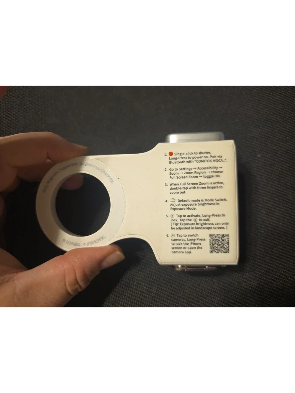 COMITOK MOCA Phone Camera Grip, Magnetic Smartphone Holder with DSLR Style